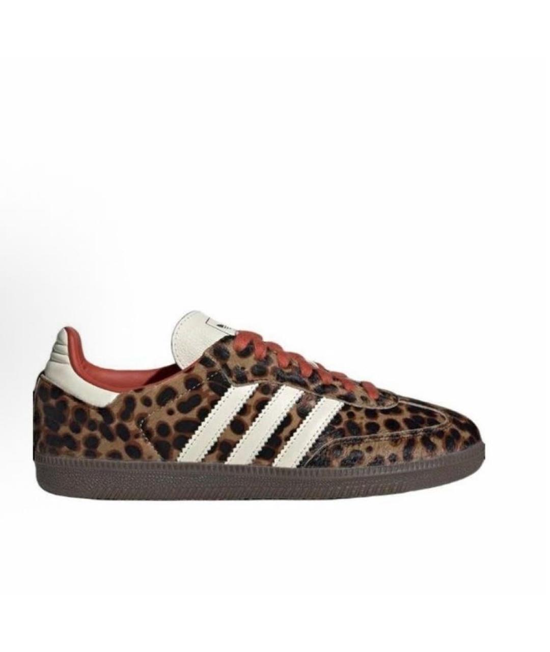 ADIDAS Коричневые бархатные кроссовки, фото 8