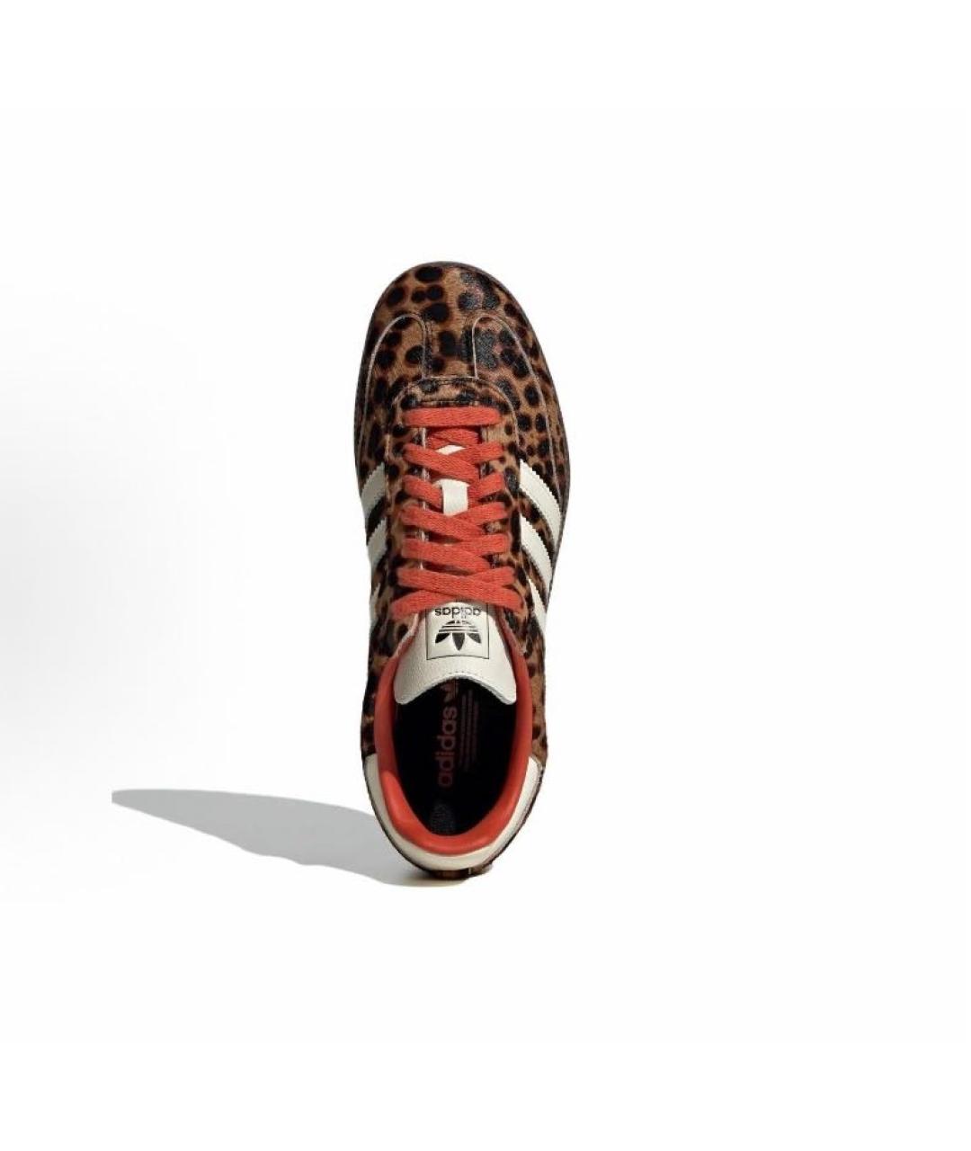 ADIDAS Коричневые бархатные кроссовки, фото 2
