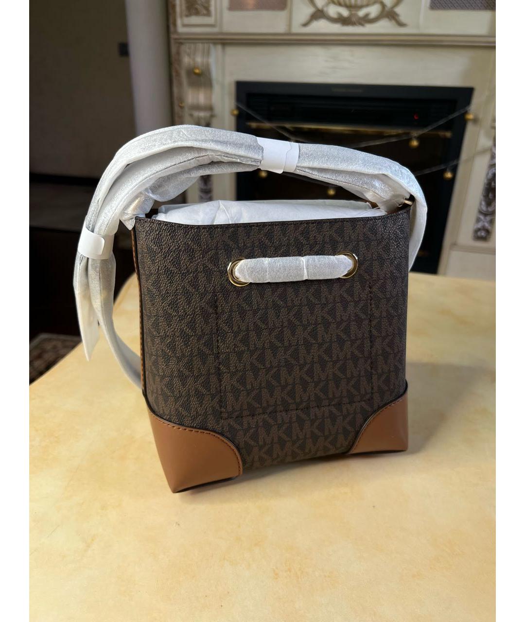 MICHAEL KORS Коричневая сумка через плечо, фото 3