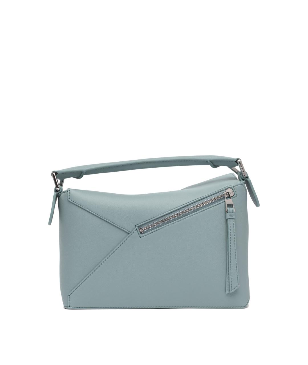 LOEWE Голубая кожаная сумка через плечо, фото 3