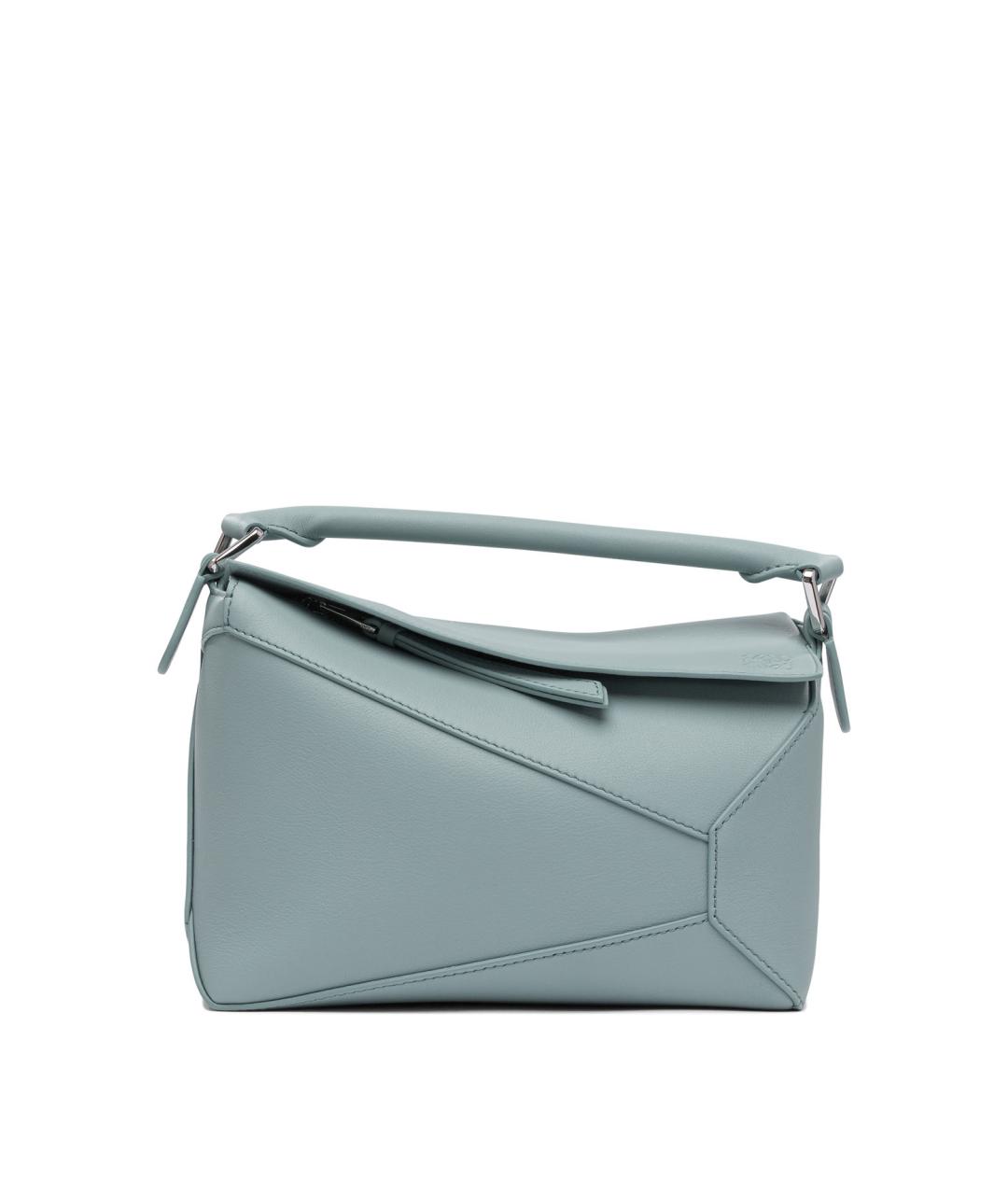 LOEWE Голубая кожаная сумка через плечо, фото 1