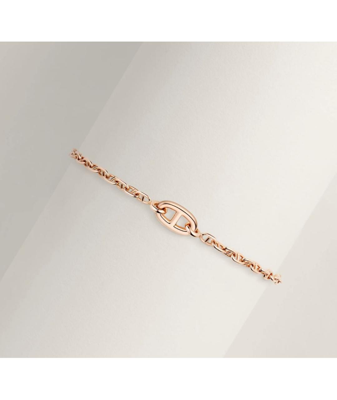 HERMES Золотой браслет из розового золота, фото 4