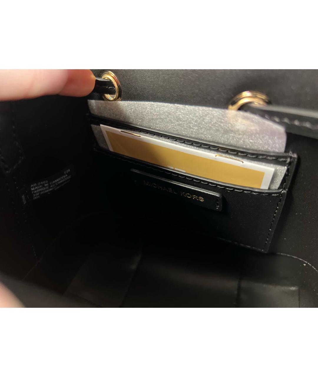 MICHAEL KORS Черная сумка через плечо, фото 4