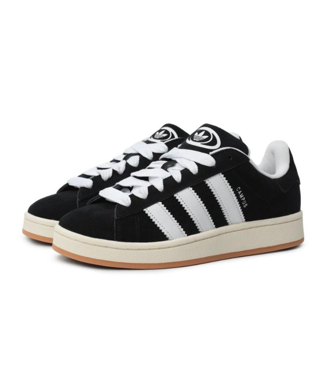 ADIDAS Черные замшевые кеды, фото 2