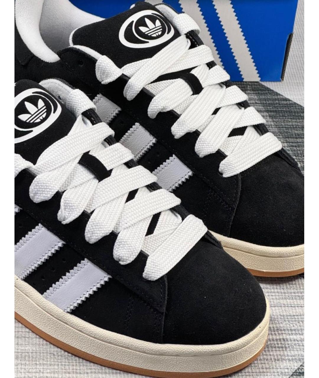 ADIDAS Черные замшевые кеды, фото 7