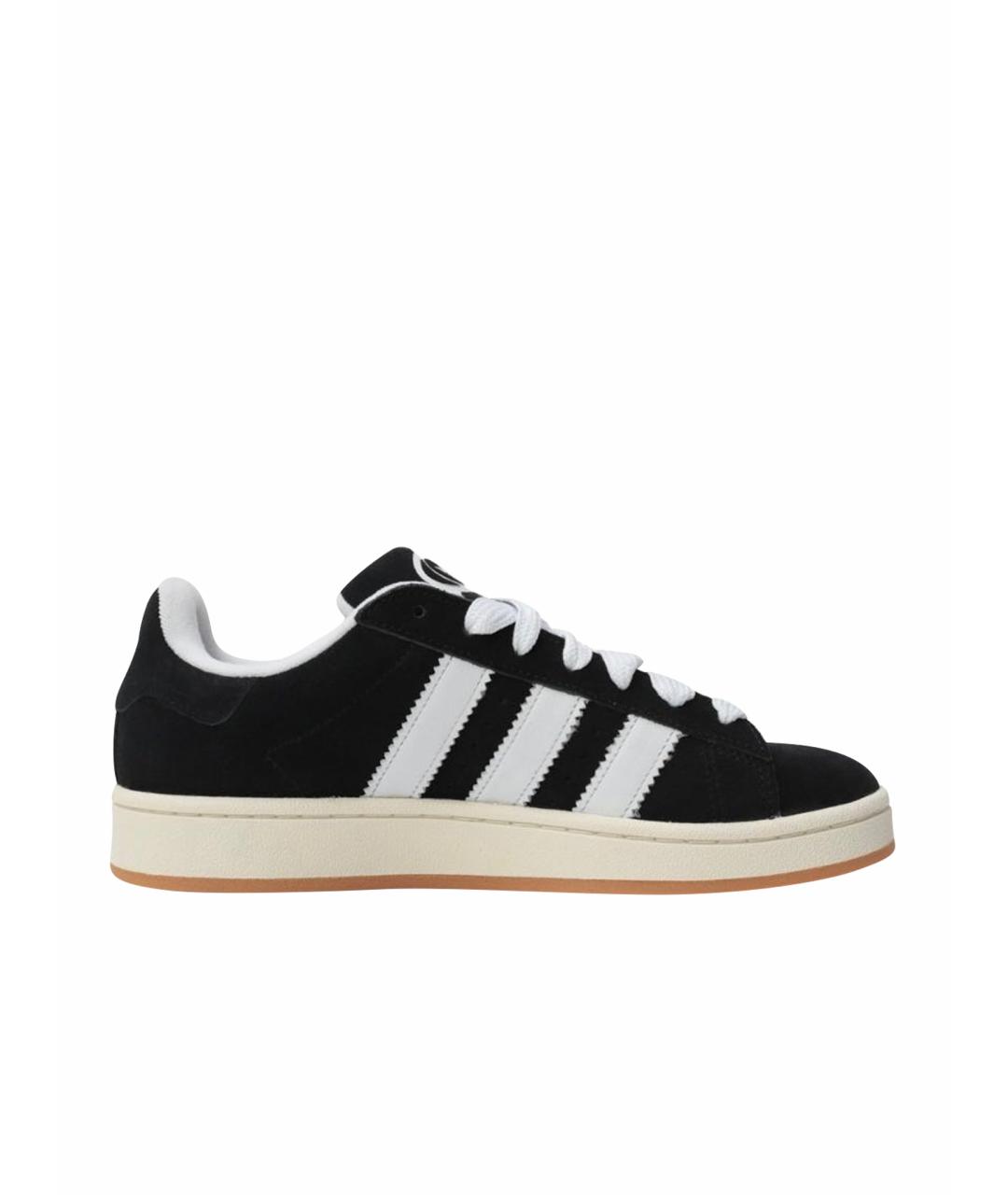 ADIDAS Черные замшевые кеды, фото 1
