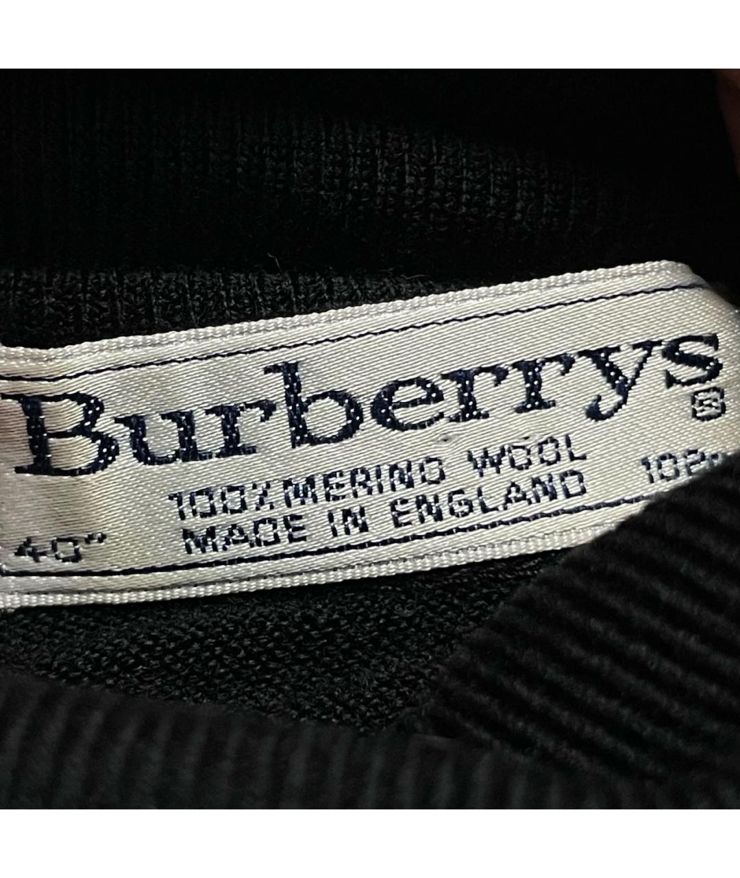 BURBERRY Черная шерстяная водолазка, фото 4