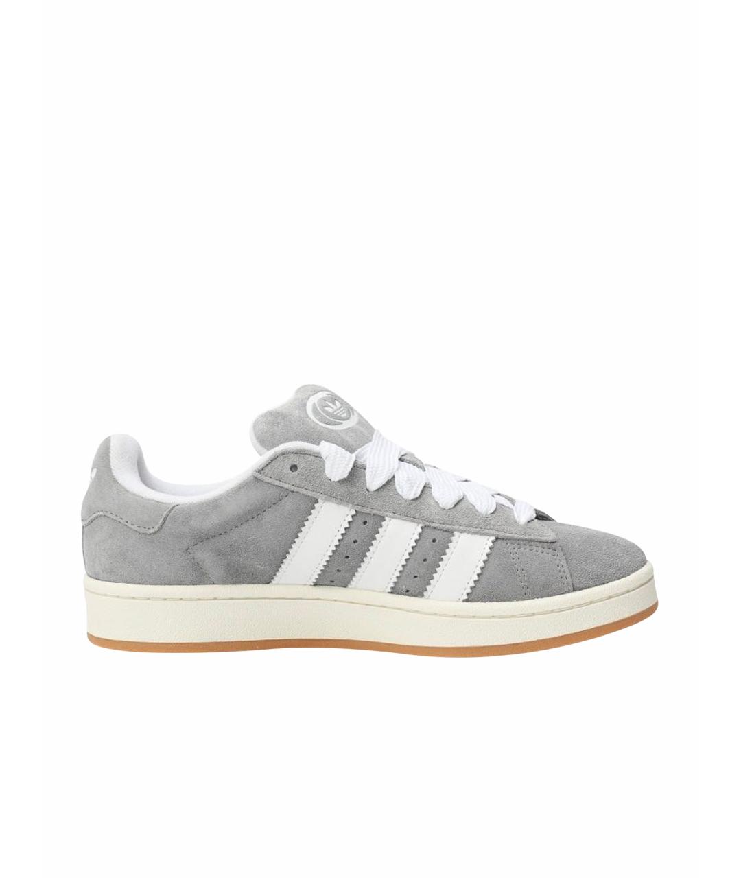 ADIDAS Серые замшевые кроссовки, фото 1