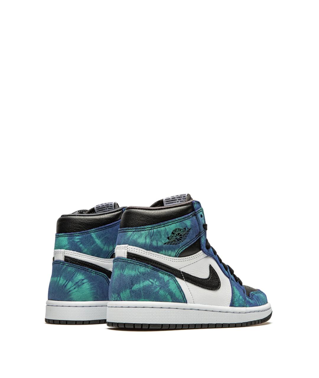 JORDAN Синие кожаные кеды, фото 3