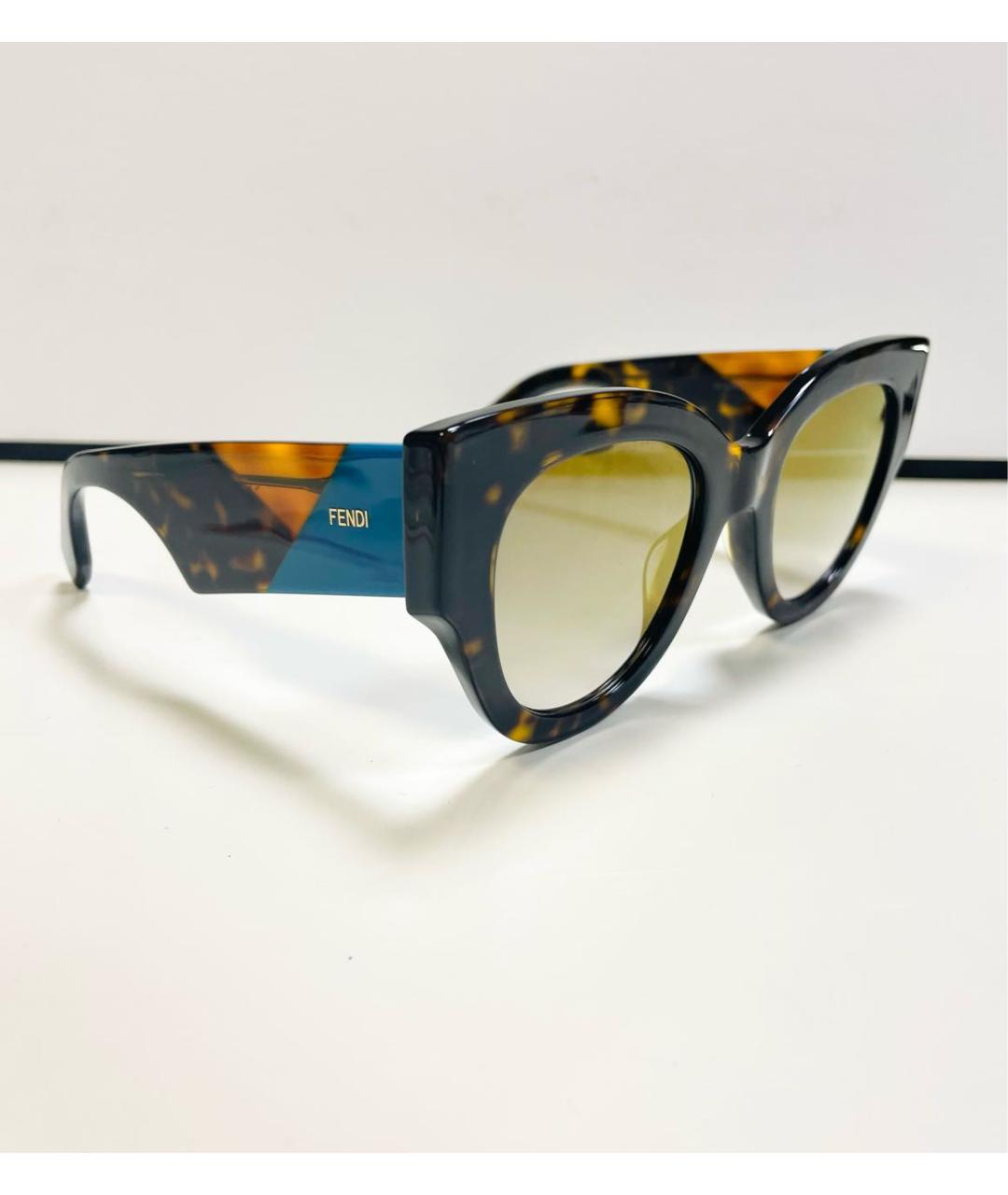 FENDI Мульти пластиковые солнцезащитные очки, фото 7