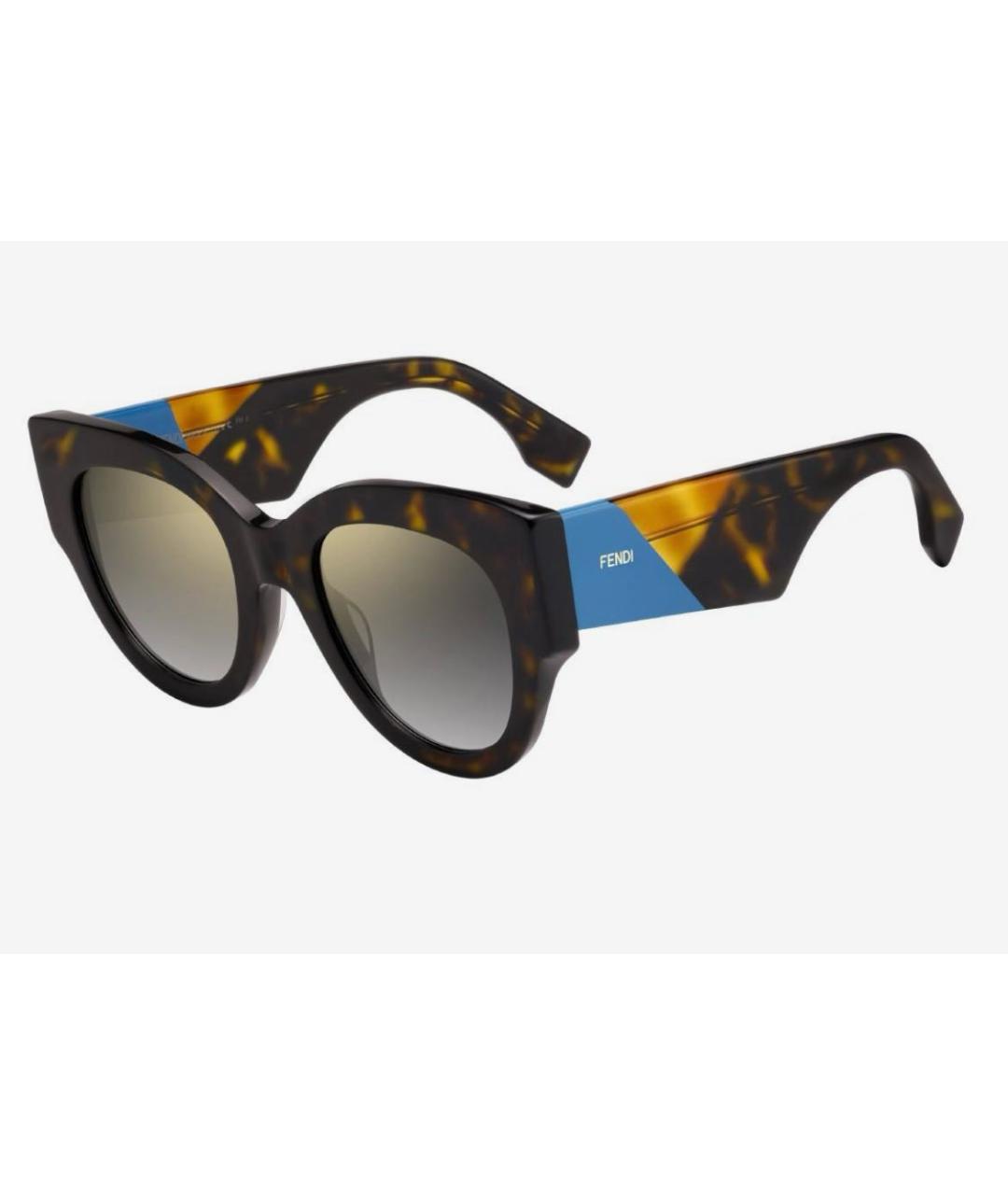 FENDI Мульти пластиковые солнцезащитные очки, фото 9