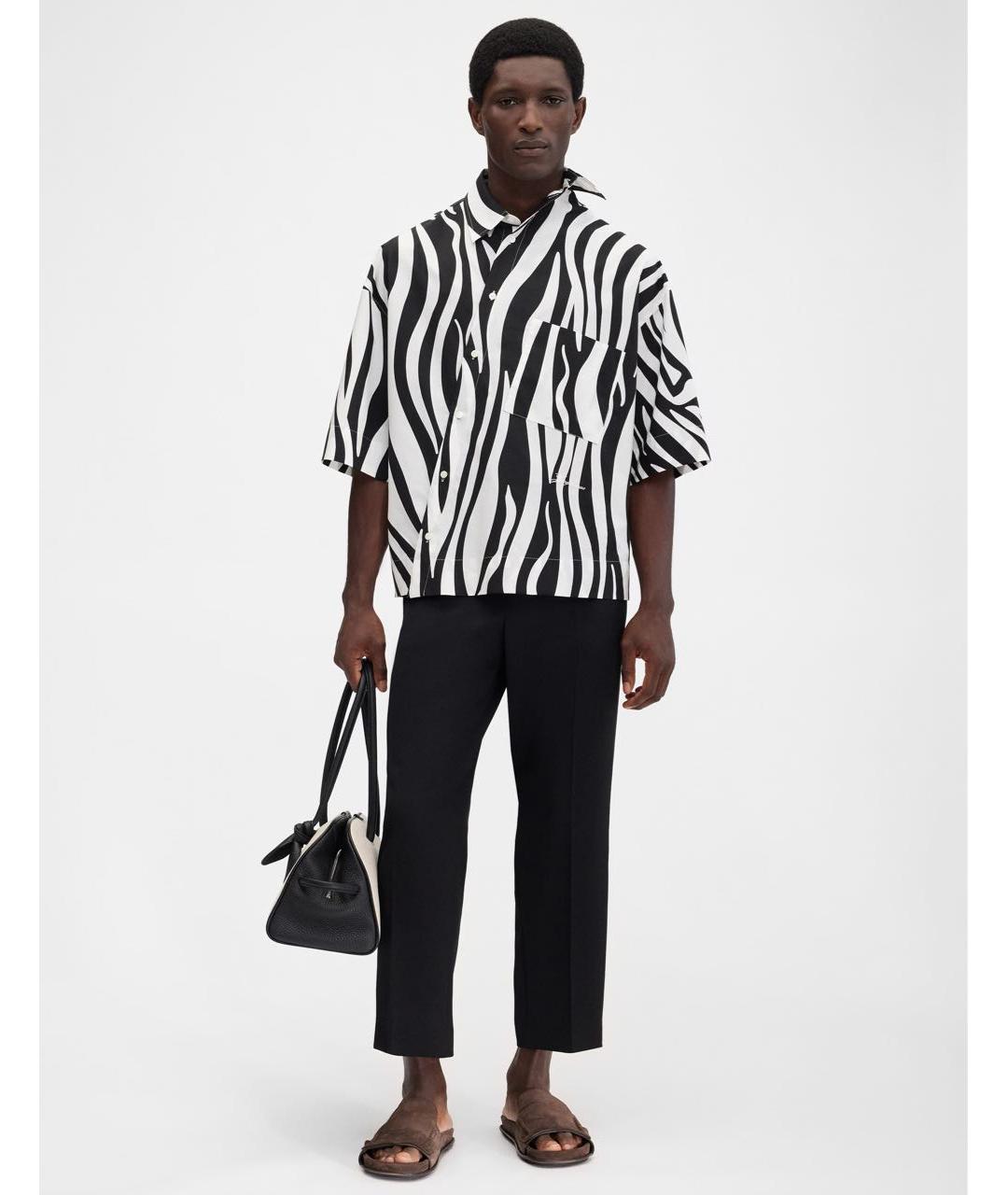 JACQUEMUS Черная хлопковая кэжуал рубашка, фото 2
