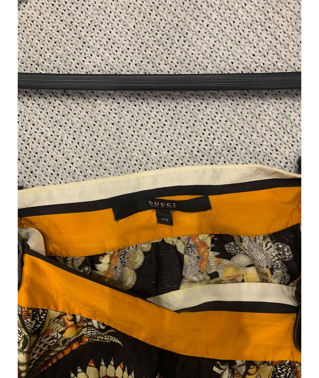 GUCCI Мульти шелковая блузы, фото 5