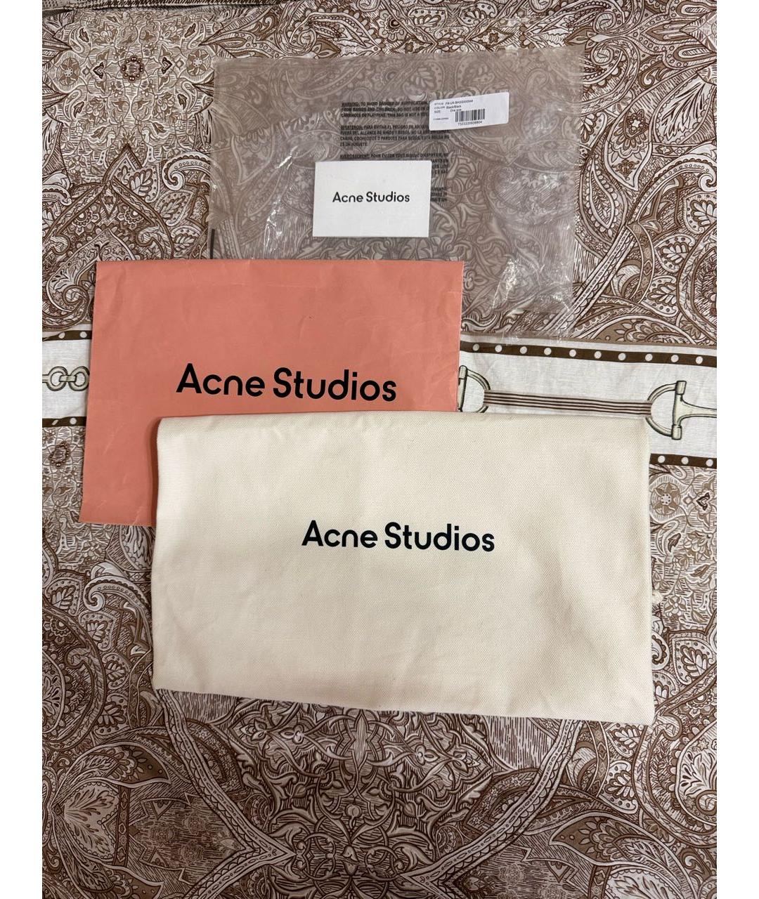 ACNE STUDIOS Синяя кожаная сумка тоут, фото 6