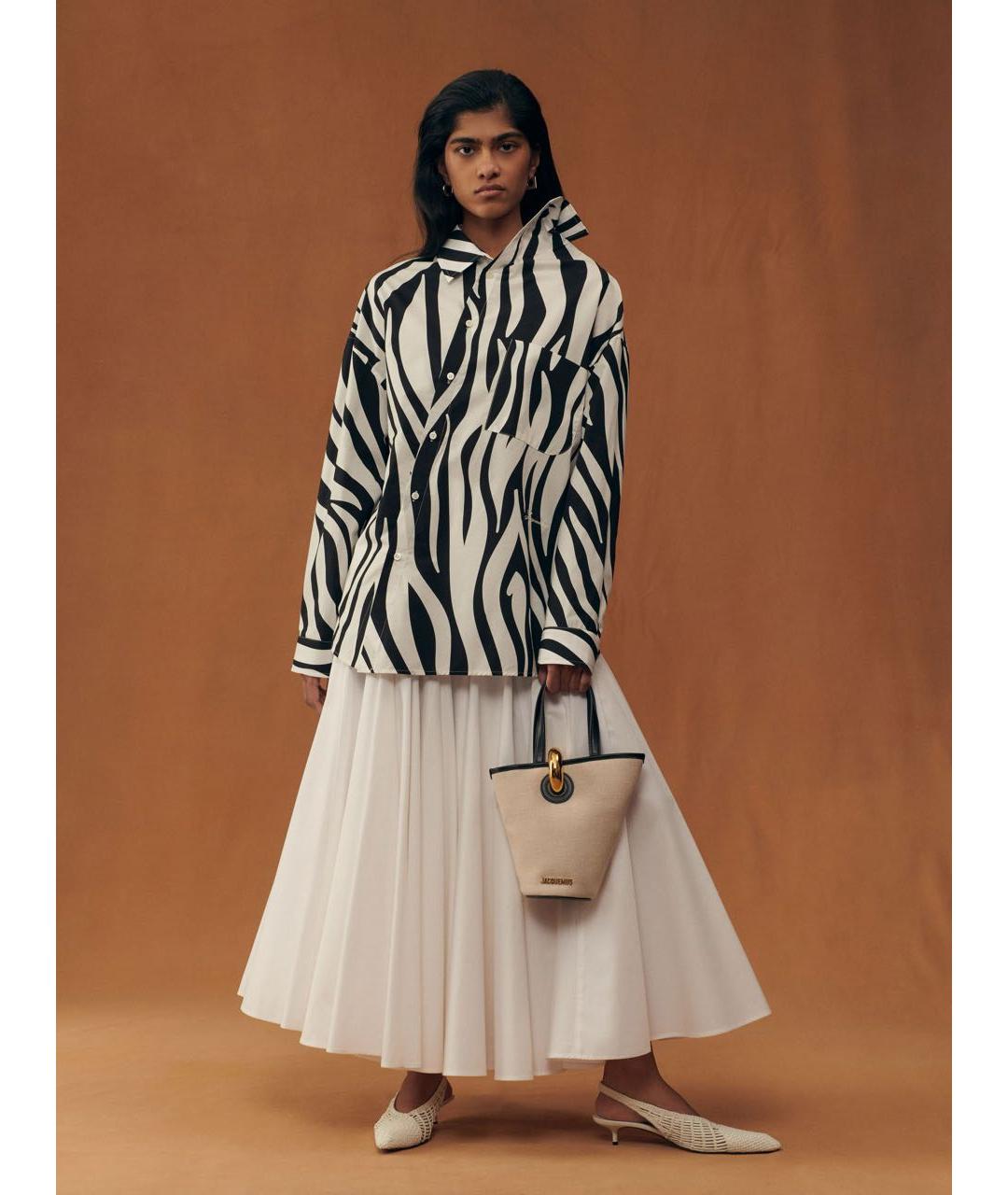 JACQUEMUS Черная хлопковая рубашка, фото 7
