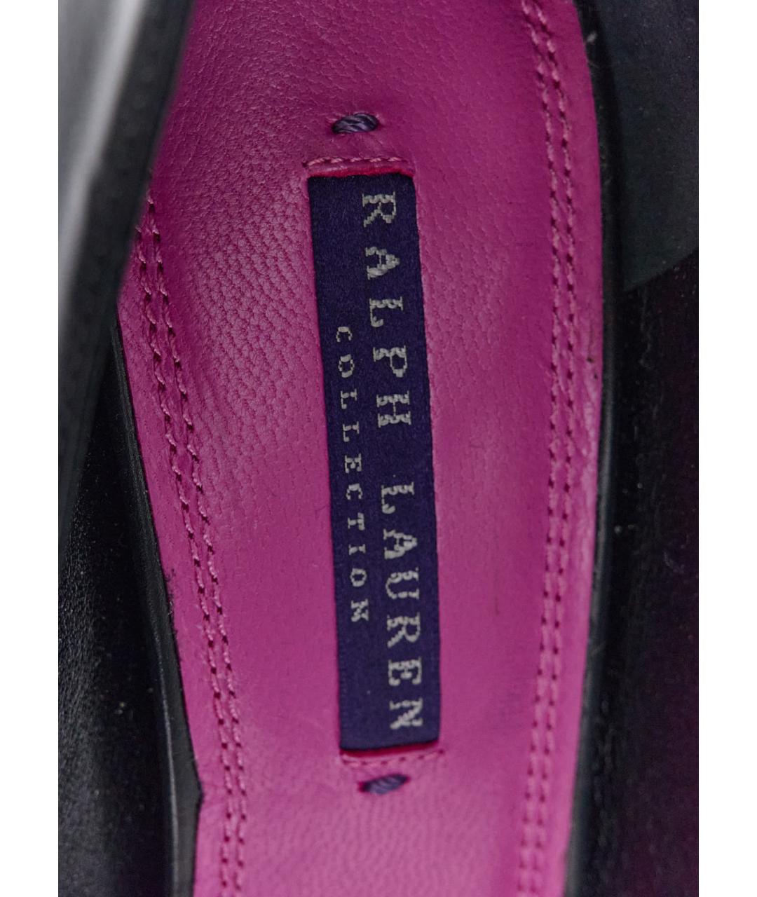 RALPH LAUREN COLLECTION Черные кожаные туфли, фото 5