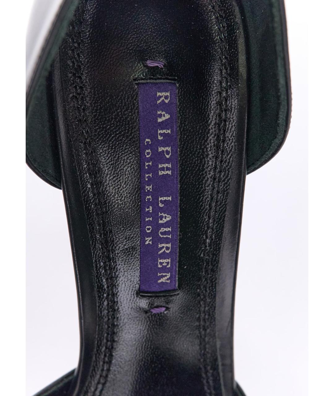 RALPH LAUREN COLLECTION Черные кожаные туфли, фото 5