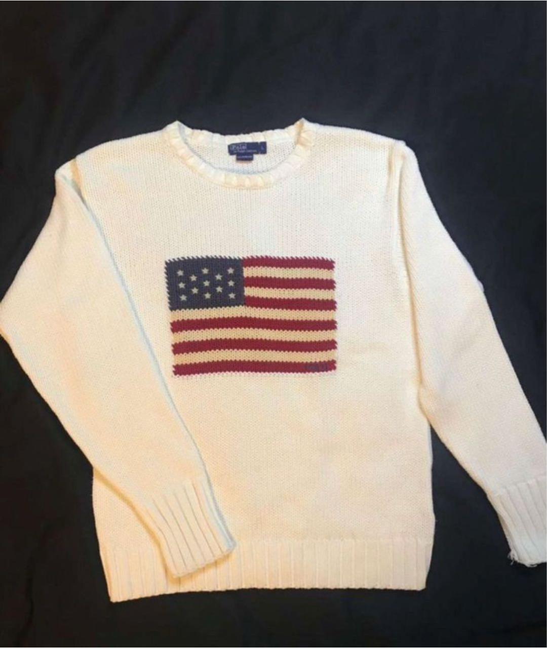 POLO RALPH LAUREN Белый хлопковый джемпер / свитер, фото 3