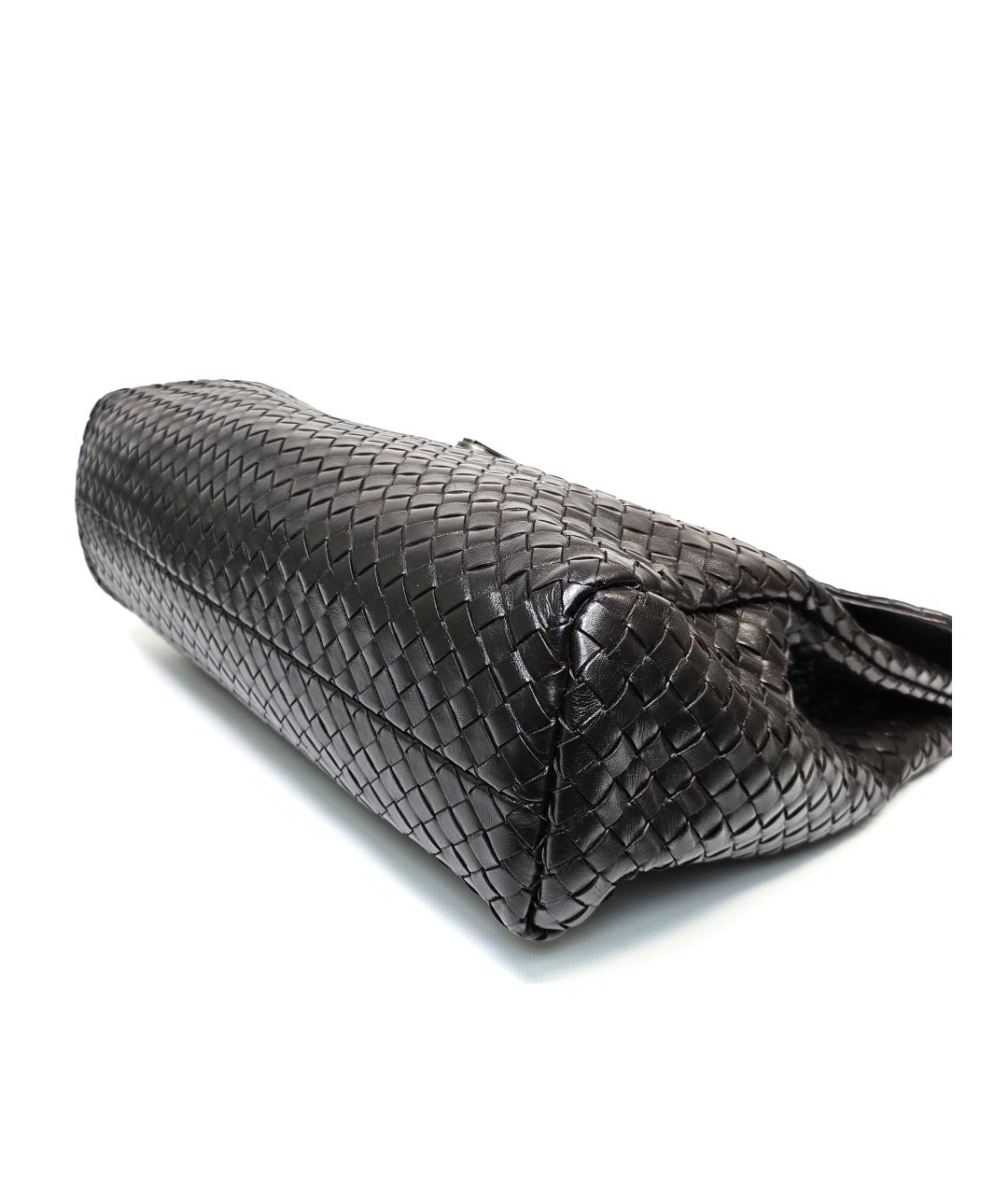 BOTTEGA VENETA Черный кожаный портфель, фото 5