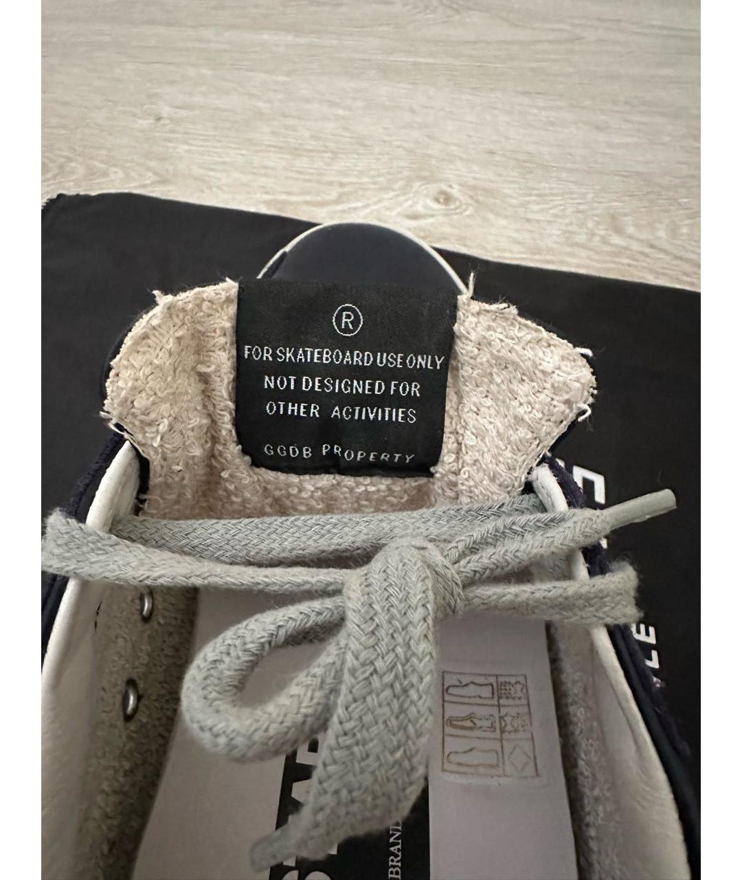 GOLDEN GOOSE DELUXE BRAND Темно-синие текстильные кеды, фото 5