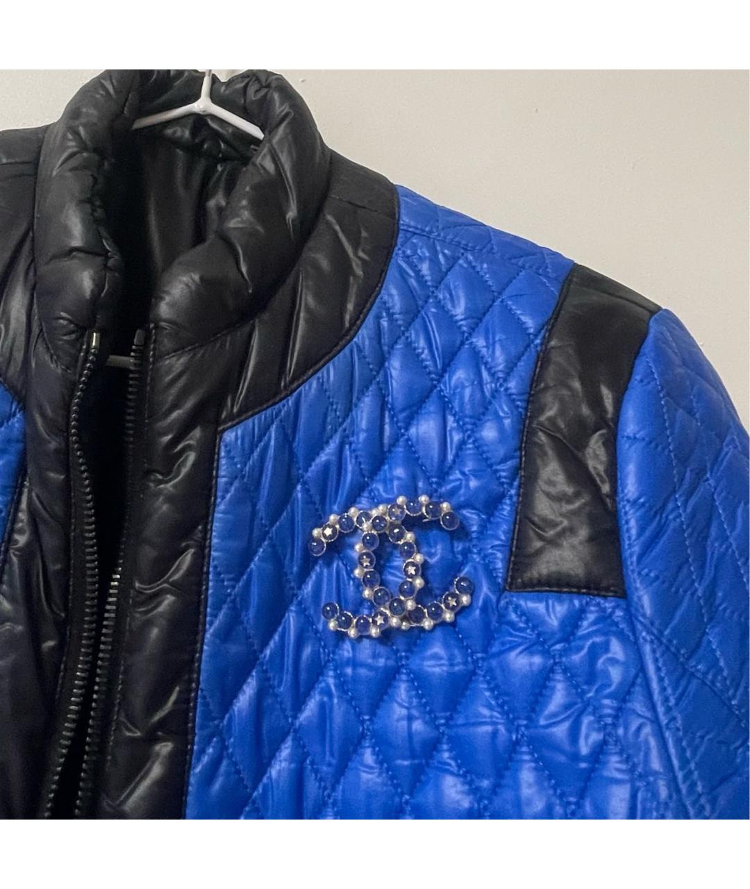 CHANEL Синяя металлическая булавка / брошь, фото 3