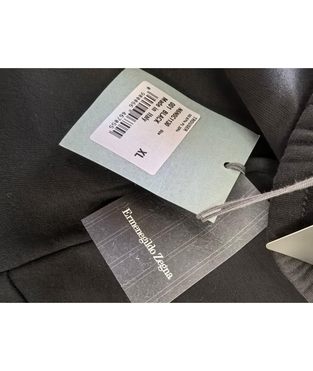 ERMENEGILDO ZEGNA Антрацитовый хлопковый спортивный костюм, фото 8