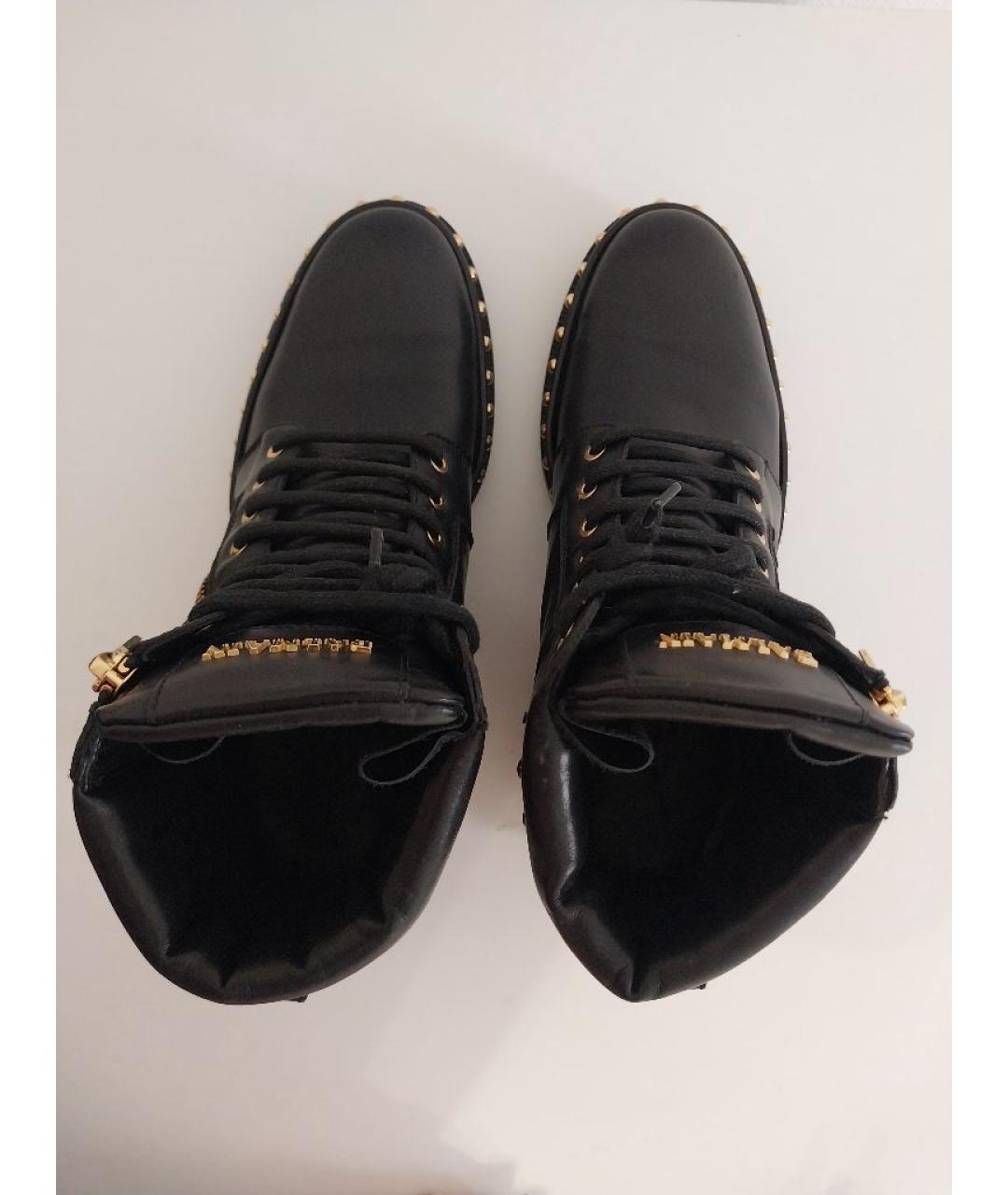BALMAIN Черные кожаные ботильоны, фото 3