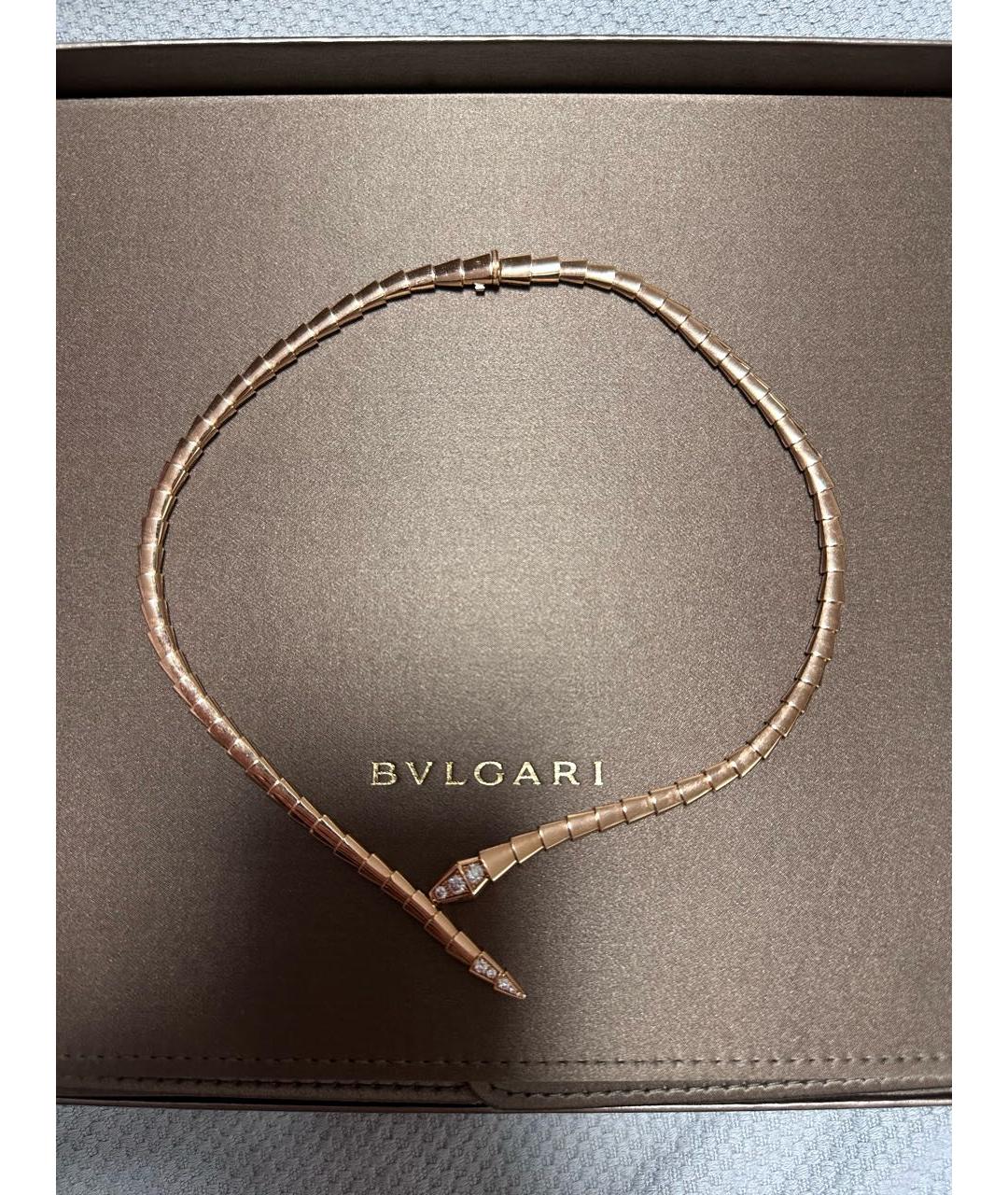 BVLGARI Золотое колье из розового золота, фото 2