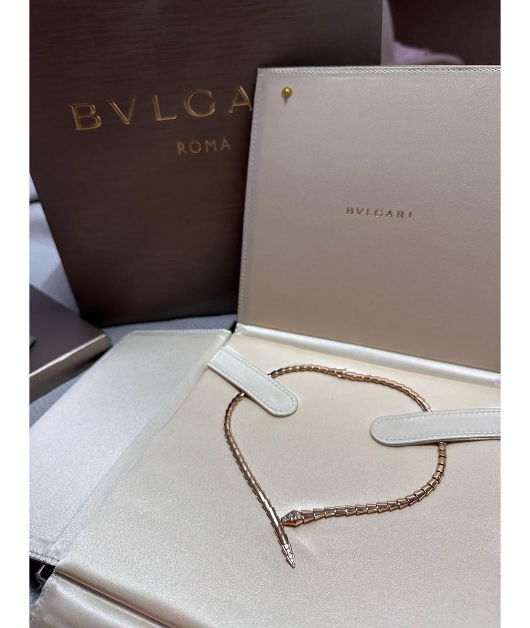 BVLGARI Золотое колье из розового золота, фото 4