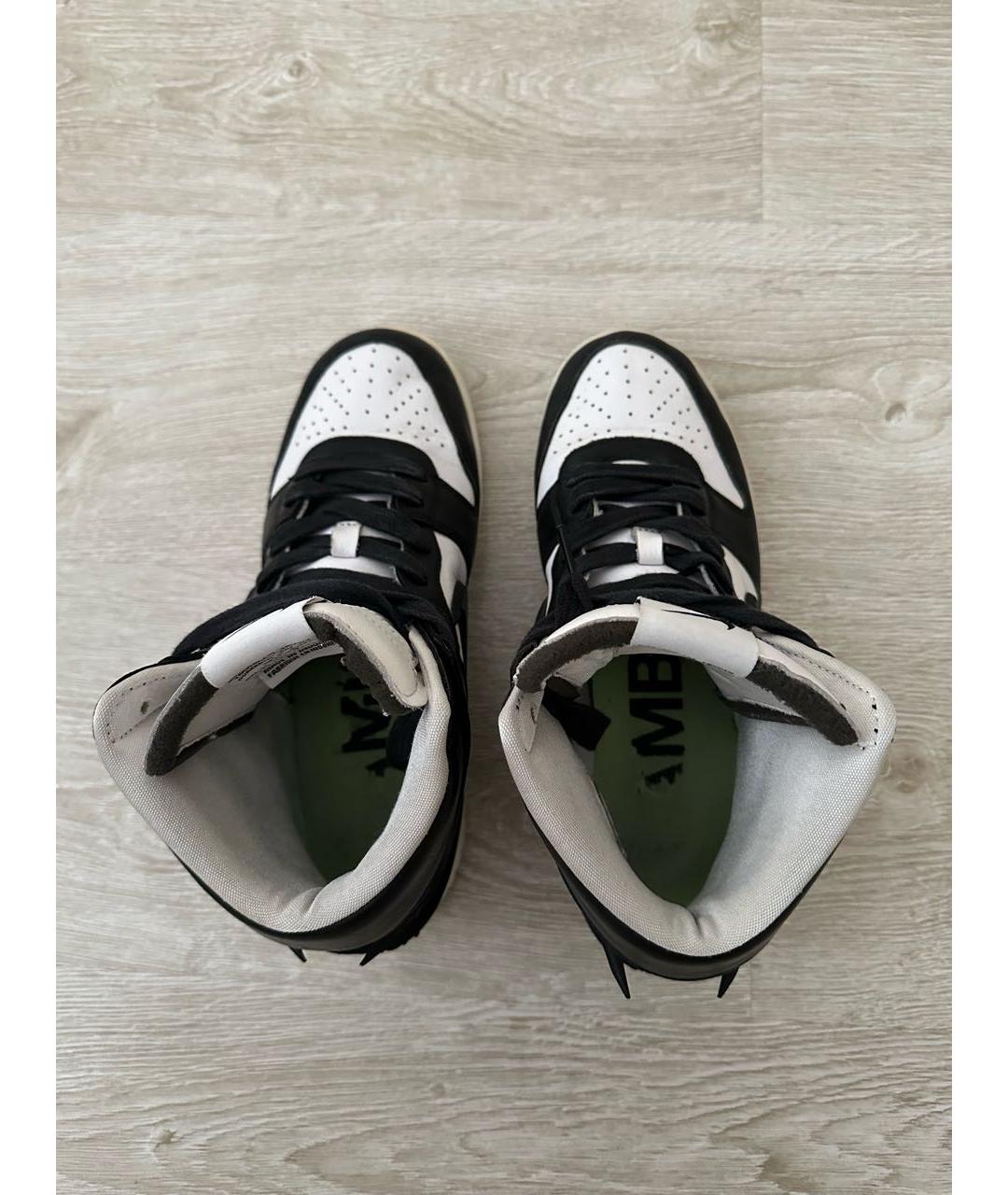 NIKE Белые кожаные высокие кроссовки / кеды, фото 8