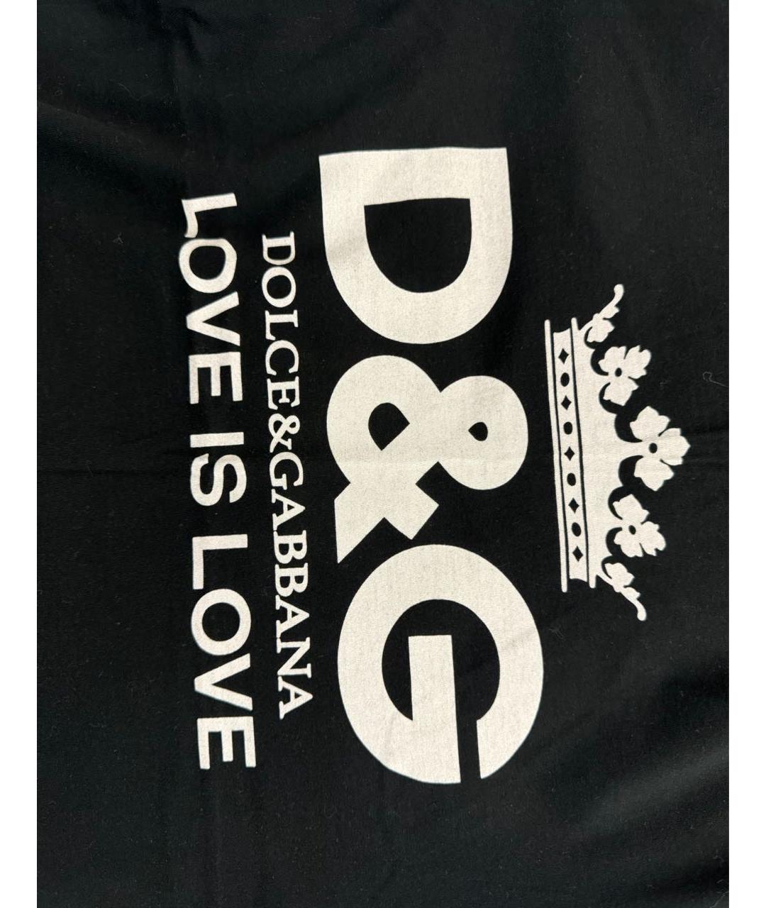 DOLCE&GABBANA Черная футболка, фото 4