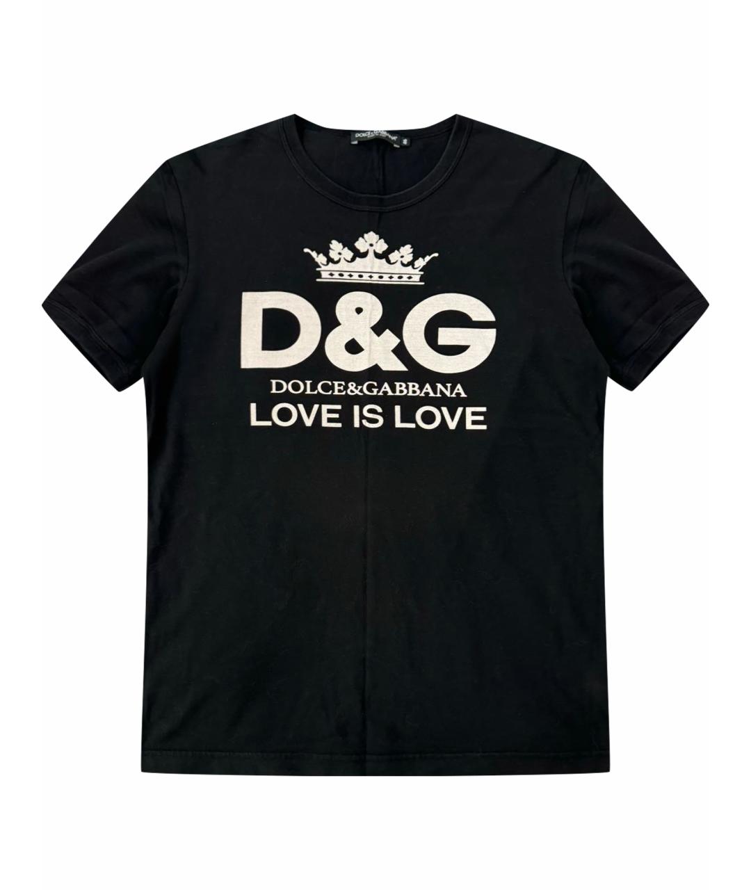 DOLCE&GABBANA Черная футболка, фото 1
