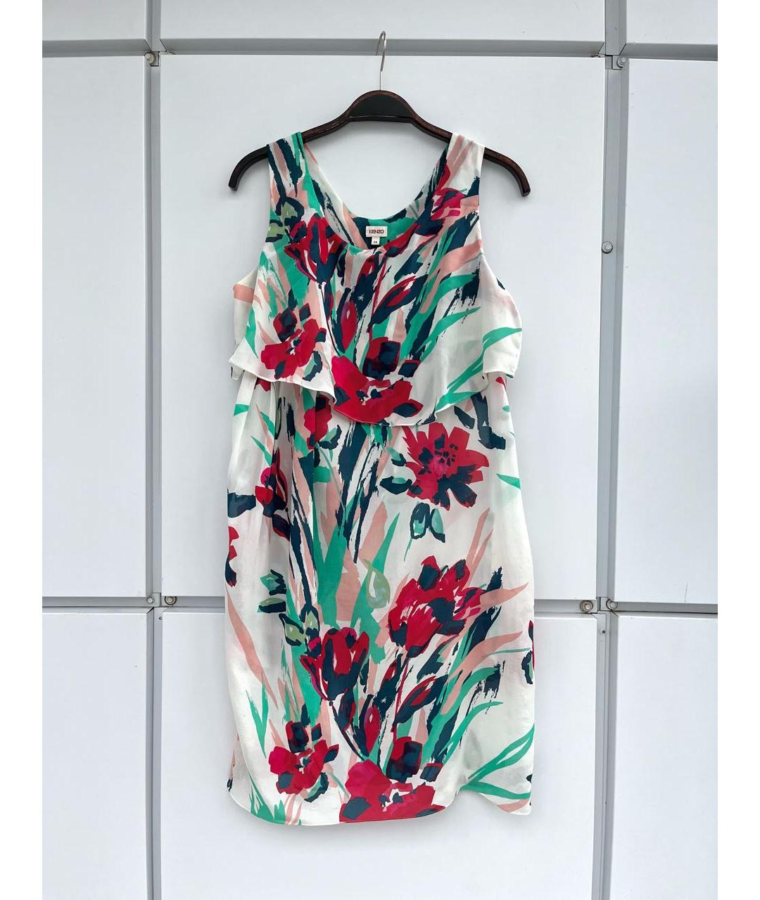 KENZO Мульти хлопковое повседневное платье, фото 7