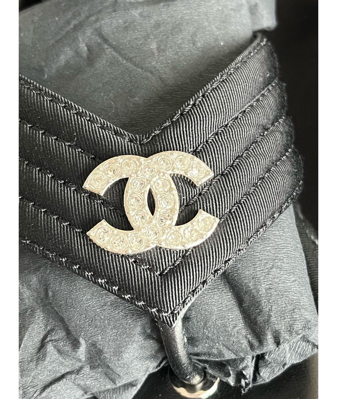 CHANEL Черные текстильные сандалии, фото 3