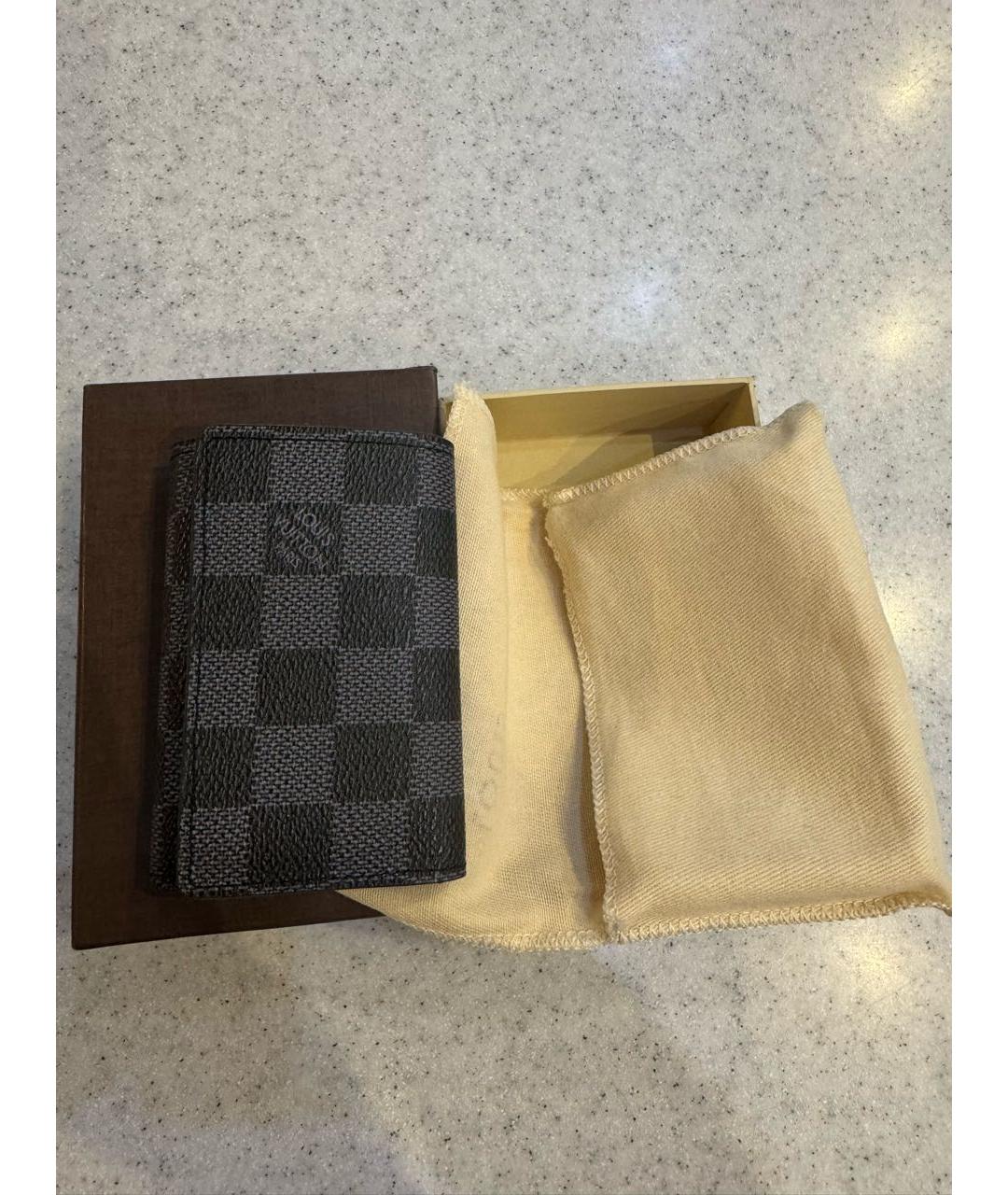 LOUIS VUITTON Черная ключница, фото 3
