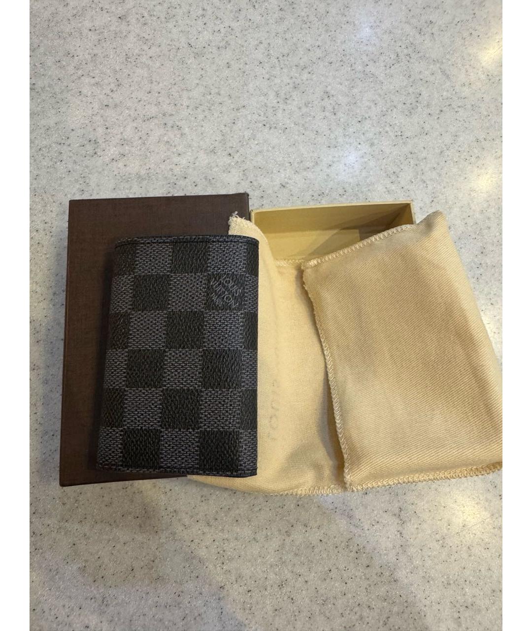 LOUIS VUITTON Черная ключница, фото 2