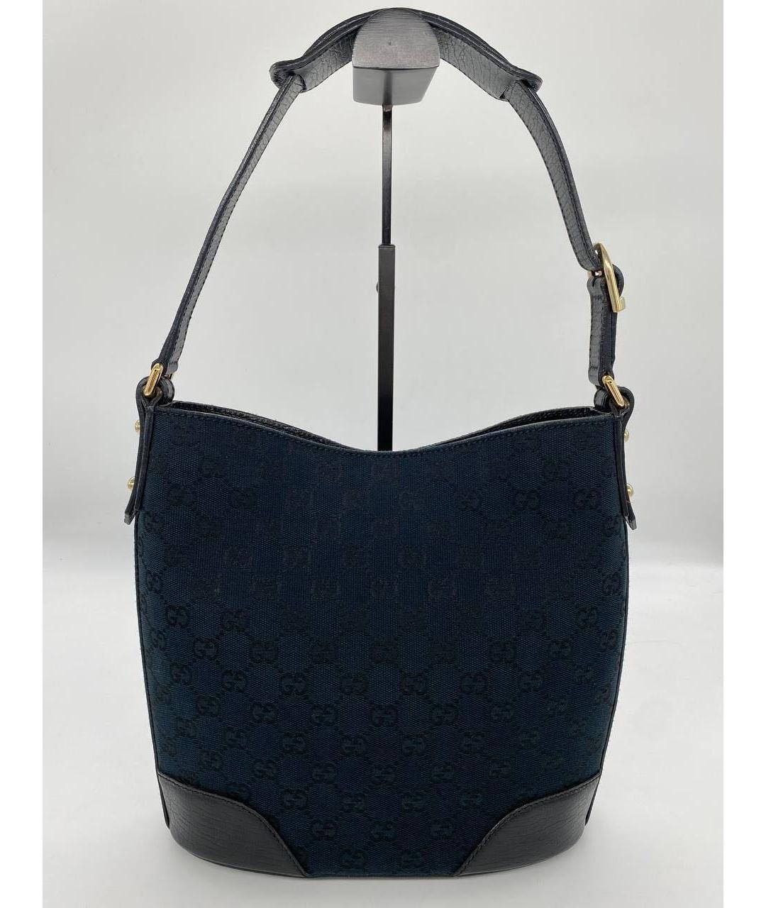GUCCI Черная жаккардовая сумка тоут, фото 2