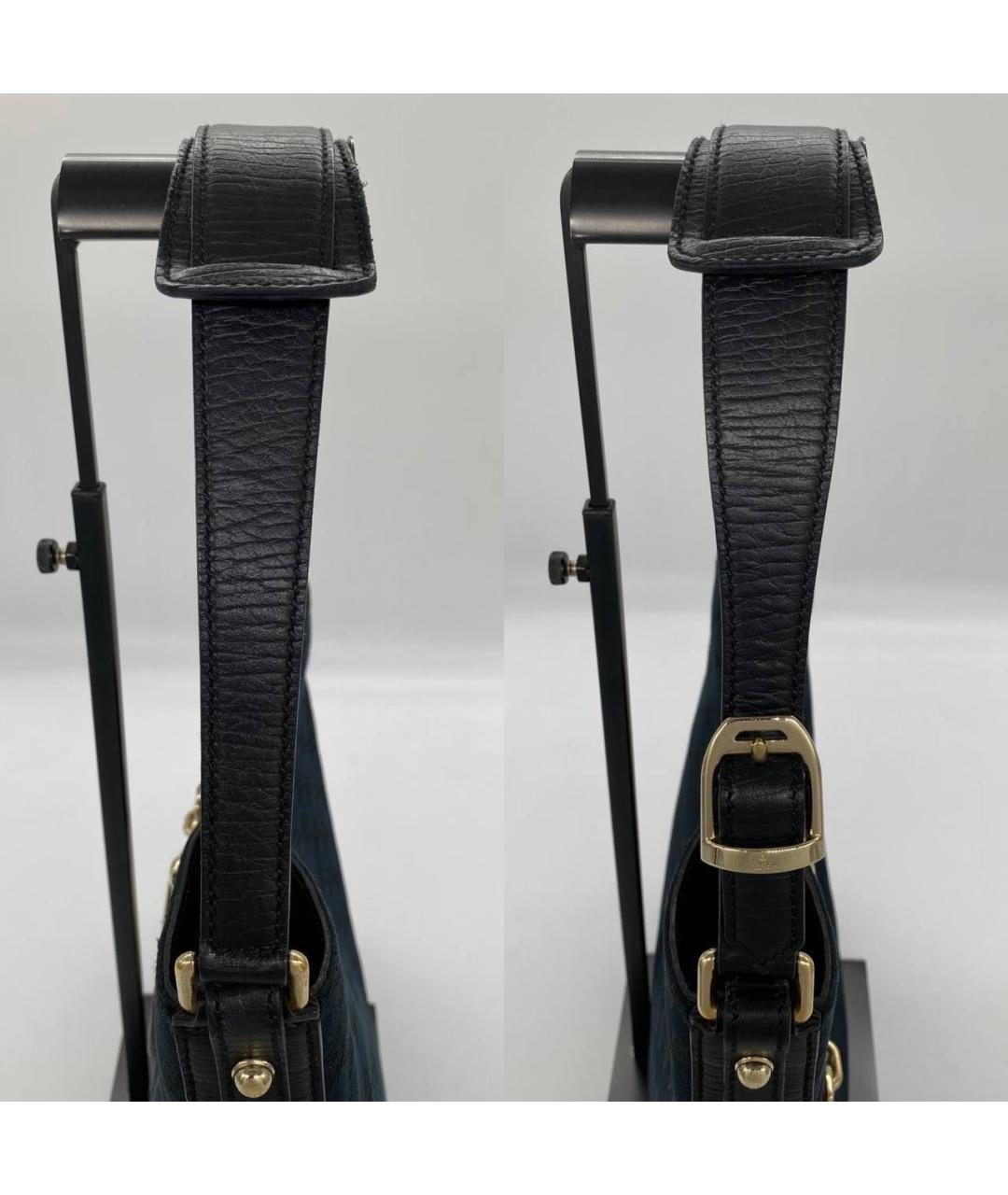 GUCCI Черная жаккардовая сумка тоут, фото 4