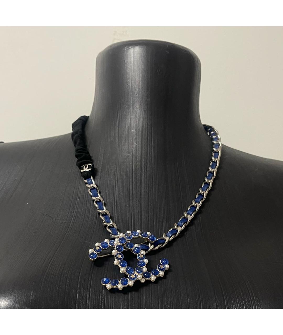 CHANEL Синее колье, фото 5