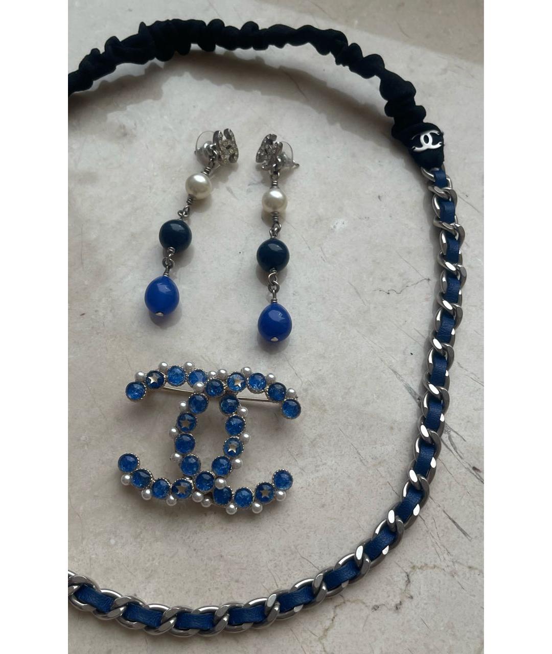 CHANEL Синее колье, фото 7