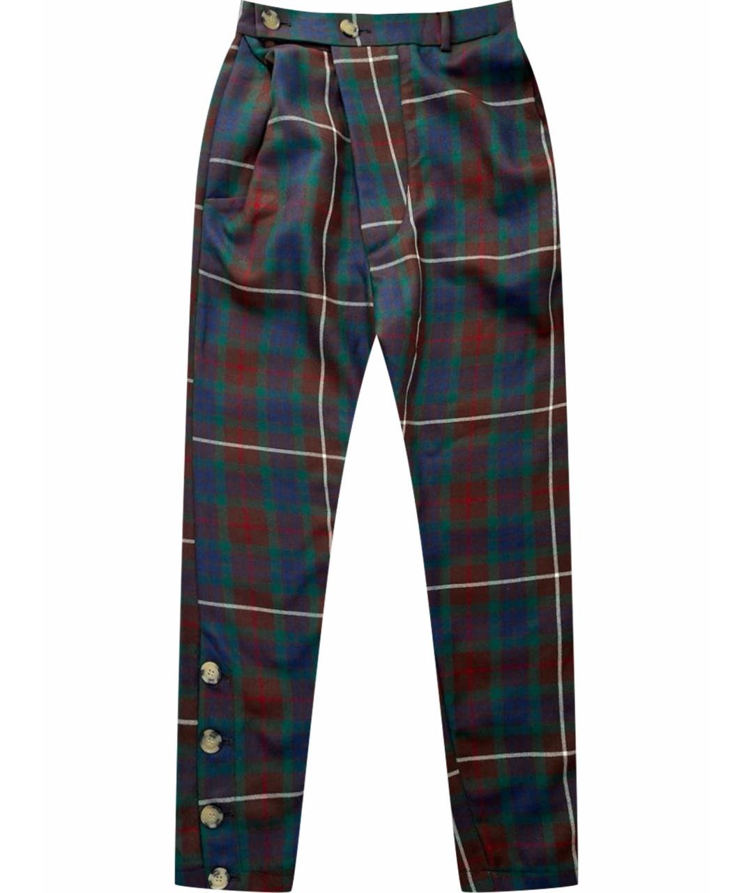 VIVIENNE WESTWOOD Синие шерстяные брюки узкие, фото 1