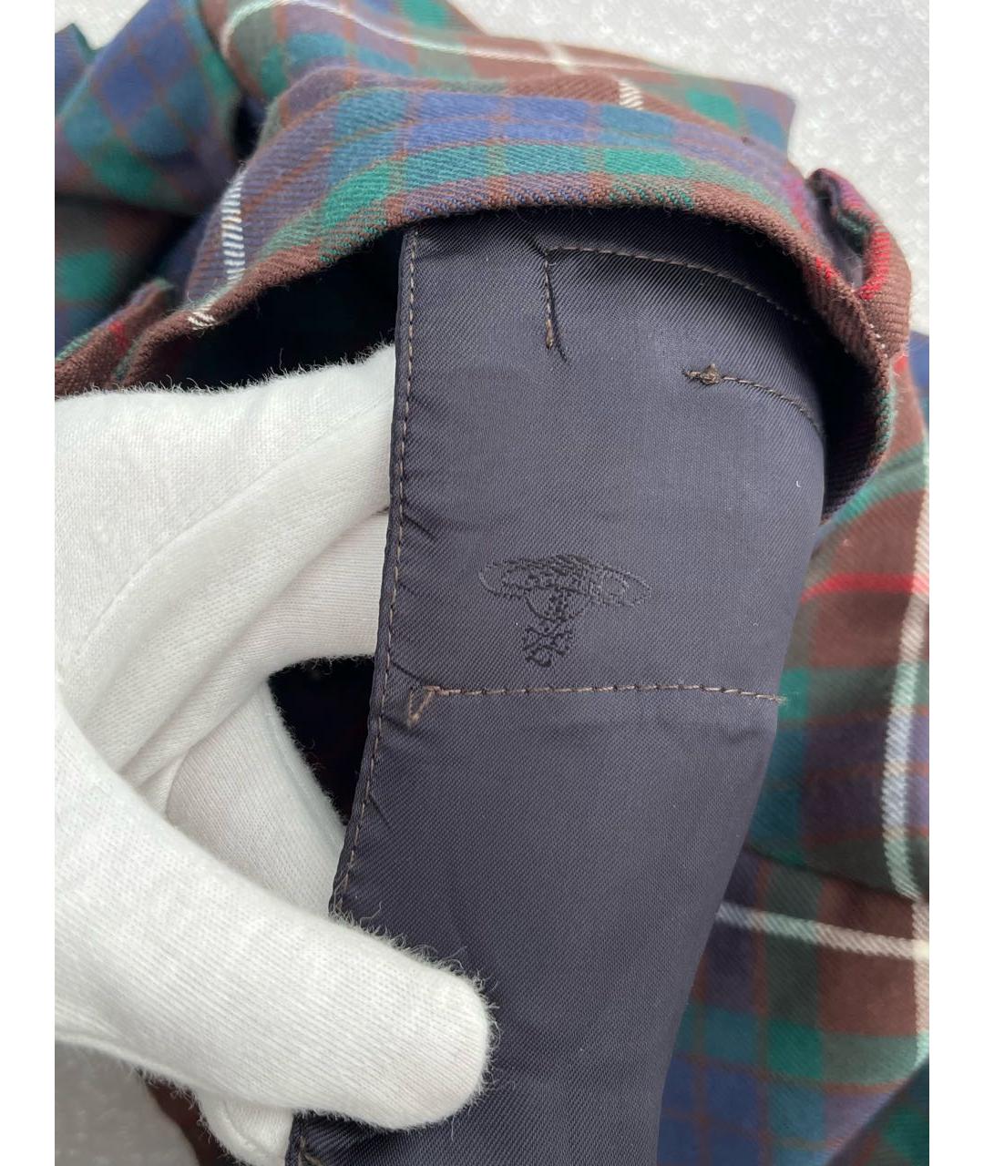 VIVIENNE WESTWOOD Синие шерстяные брюки узкие, фото 6