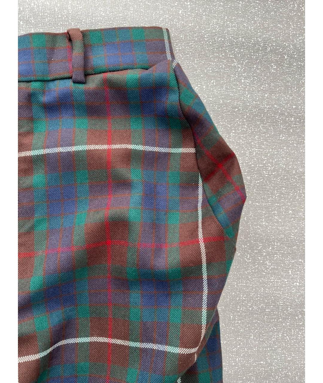 VIVIENNE WESTWOOD Синие шерстяные брюки узкие, фото 5