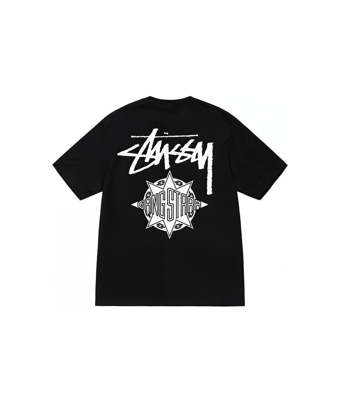 STUSSY Черная футболка, фото 2