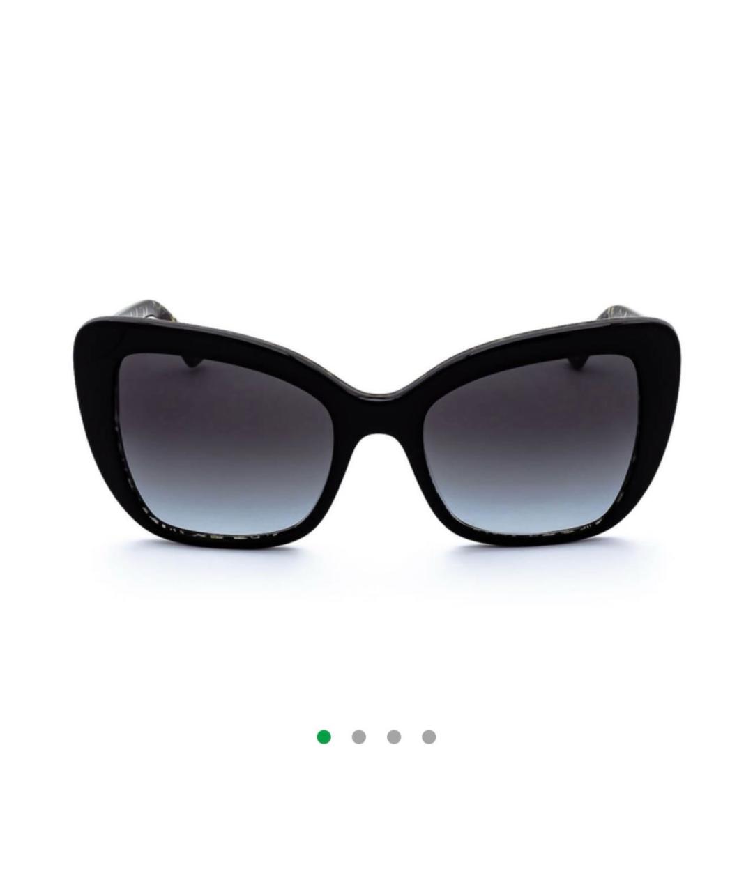 DOLCE&GABBANA Черные пластиковые солнцезащитные очки, фото 9