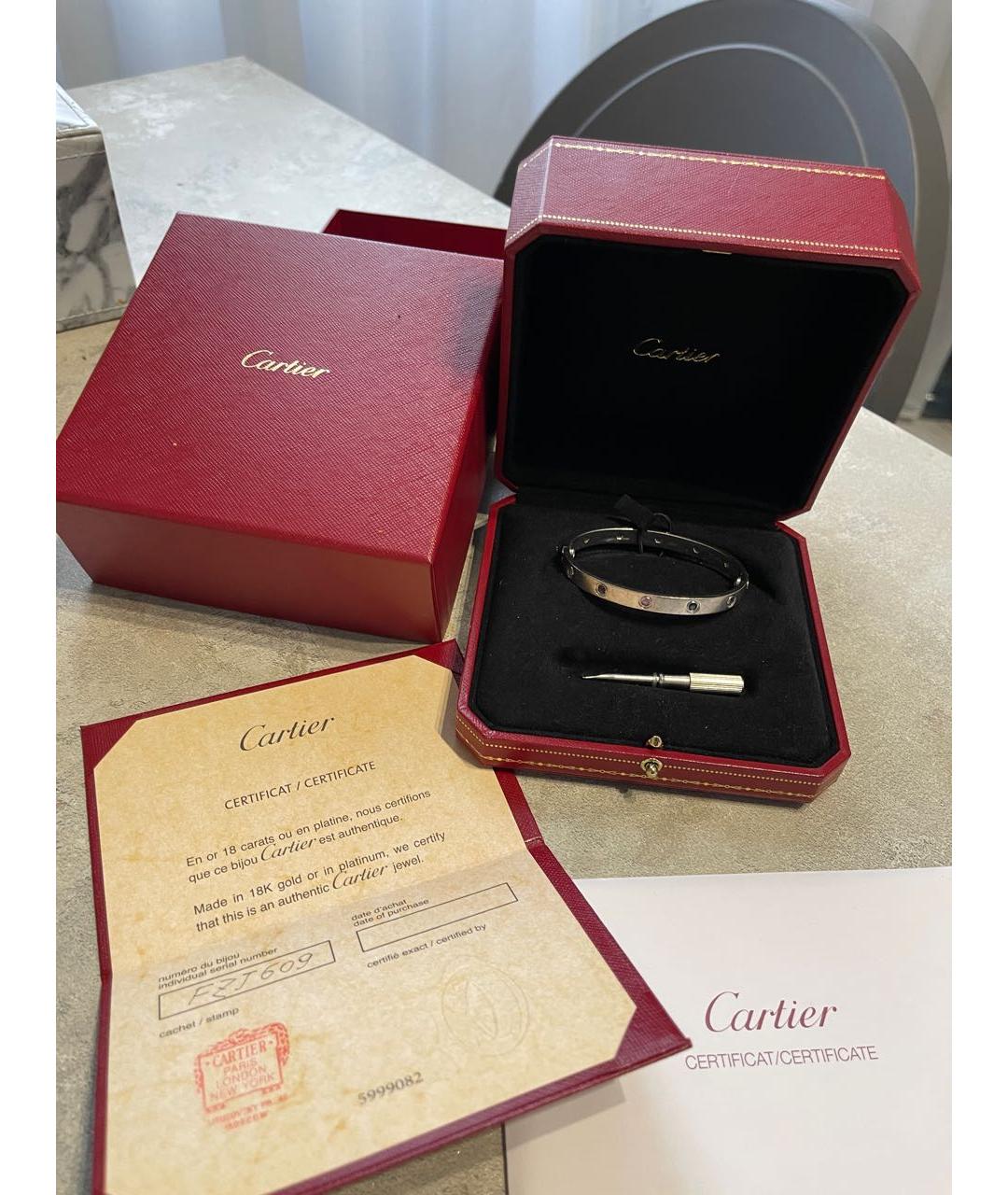 CARTIER Браслет из белого золота, фото 4