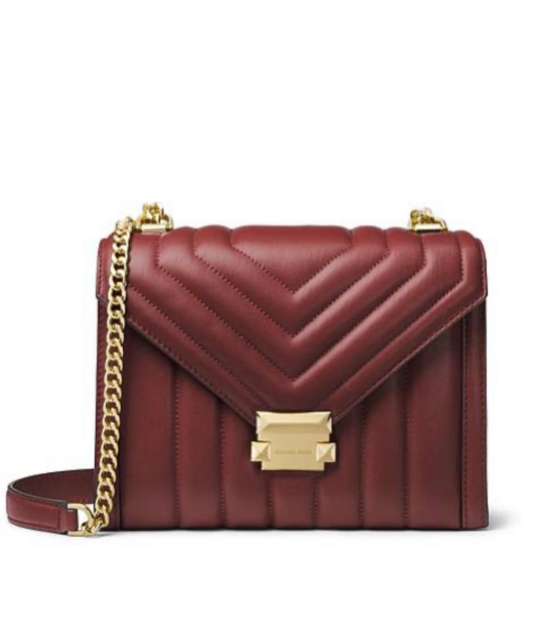 MICHAEL MICHAEL KORS Бордовая сумка через плечо, фото 1