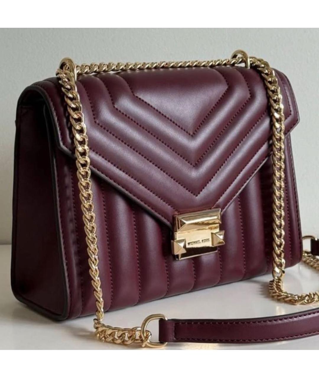 MICHAEL MICHAEL KORS Бордовая сумка через плечо, фото 2