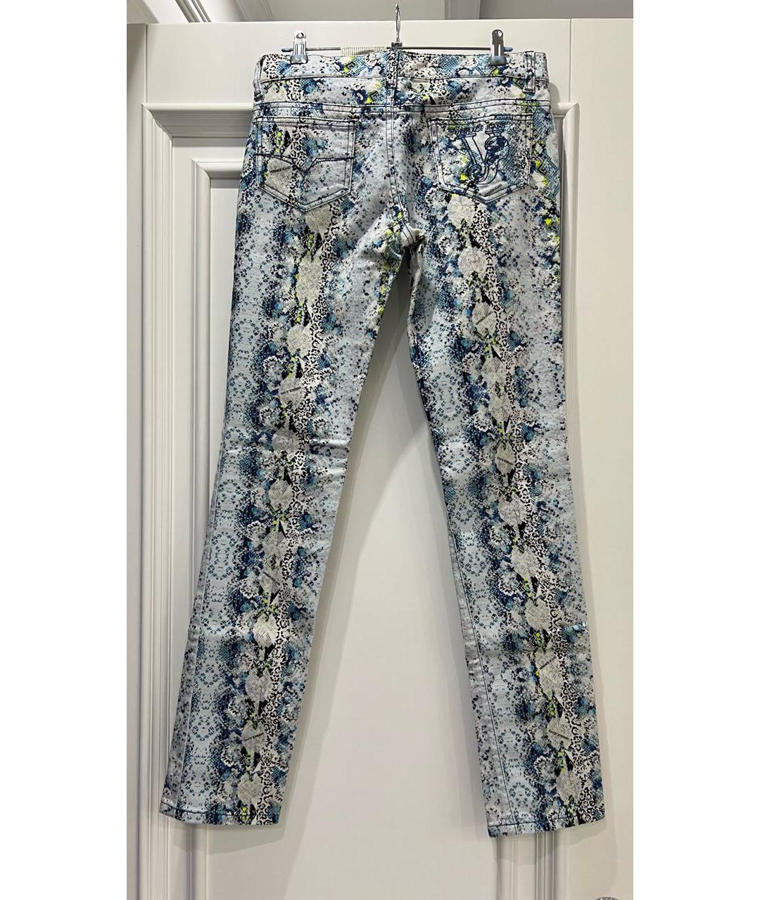 VERSACE JEANS COUTURE Мульти хлопковые джинсы слим, фото 2