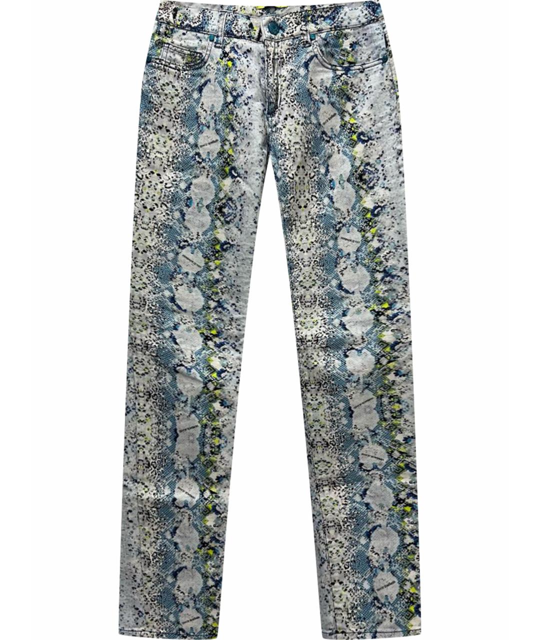 VERSACE JEANS COUTURE Мульти хлопковые джинсы слим, фото 1